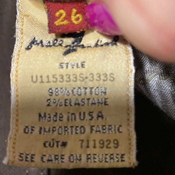 7 for all mankind brown stretch jeans, very soft and comfortable. Love ❤️ - Picture 6 of 6